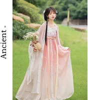 classic sweet fresh chiffon exquisite embroidery printing design hanfu cosplay stage folk dance various styles set