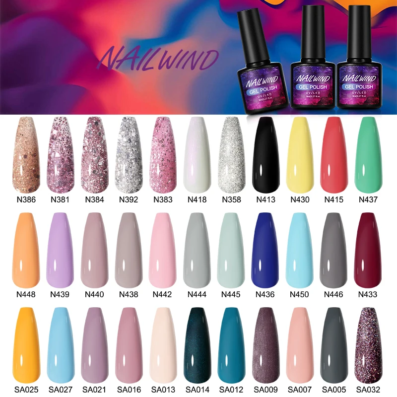 

Полуперманентный Гель-лак NAILWIND для дизайна ногтей