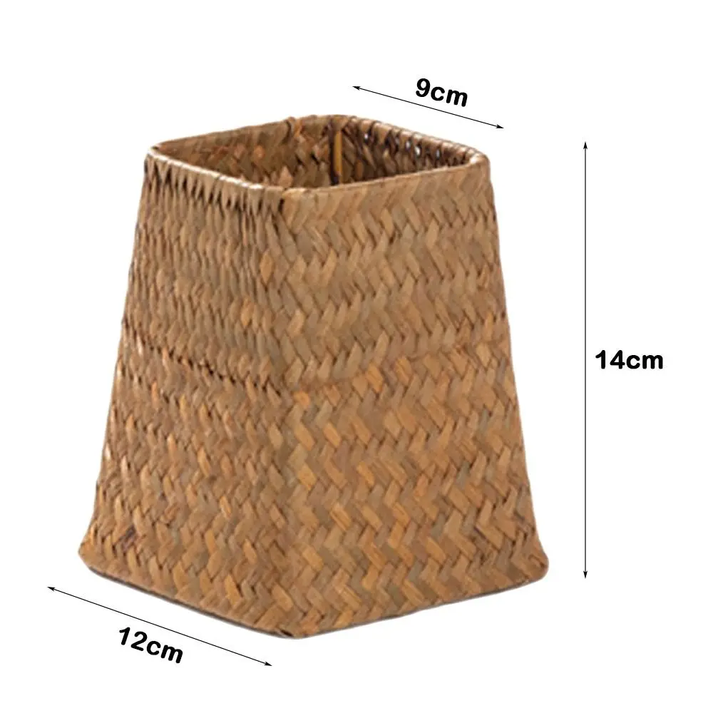 Fashionable Multi Colored Bottom Flower Pots Handmade DIY Foldable Basket MultiSize Weaved Storage Baskets Outside