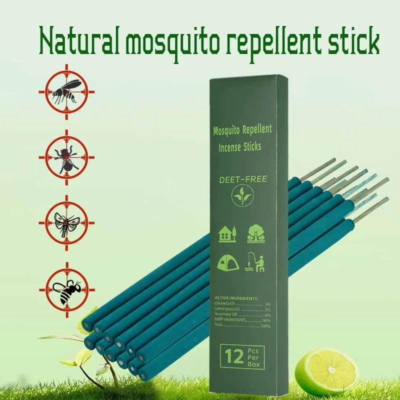 

Репеллент от комаров палочки с ароматом лемонграсса 12 шт