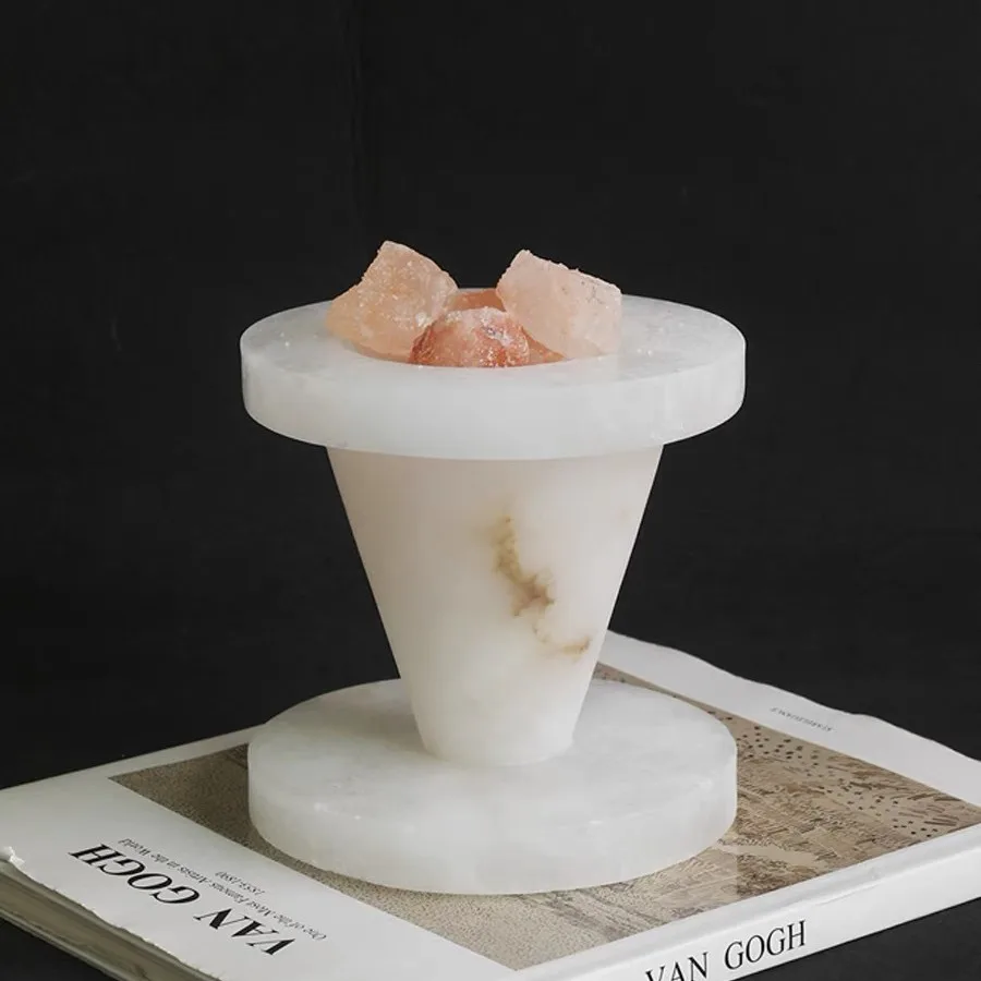 Современный роскошный диффузор в виде свечи из натурального мрамора для