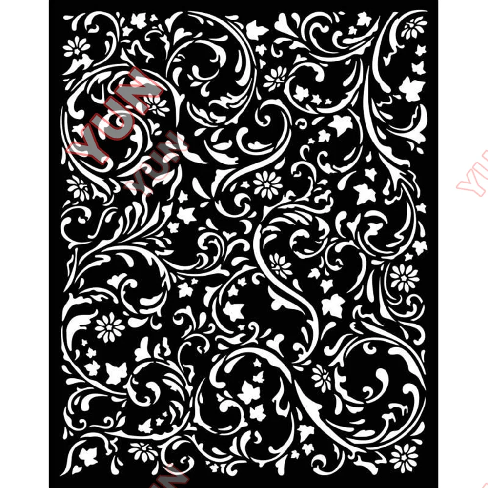

New Holiday Magic Forest Swirl Pattern Decorative Layered Drawing Template Scrapbooking Handmade Diy Hot Selling Painting