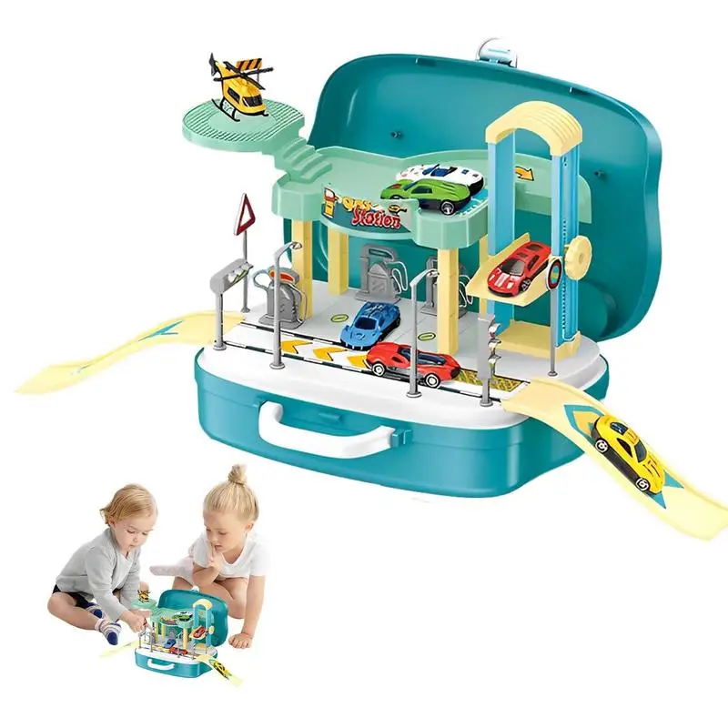 Track Stunt Speed Double Car Wheels Model Racing Track Multifunctional Car Toys For Kids Toddler With Cars Race Tracks