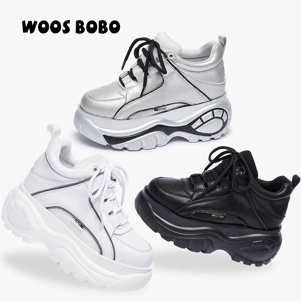 Top Quality Platform Shoes Women's Chunky Platform Sneakers Lovely Casual Sneakers Luxury Fashion Brand Increase Dad Shoe News