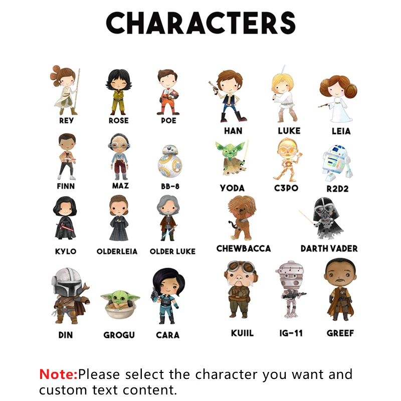 Персонализированная картина Звездные войны имя слово художественная Дарт