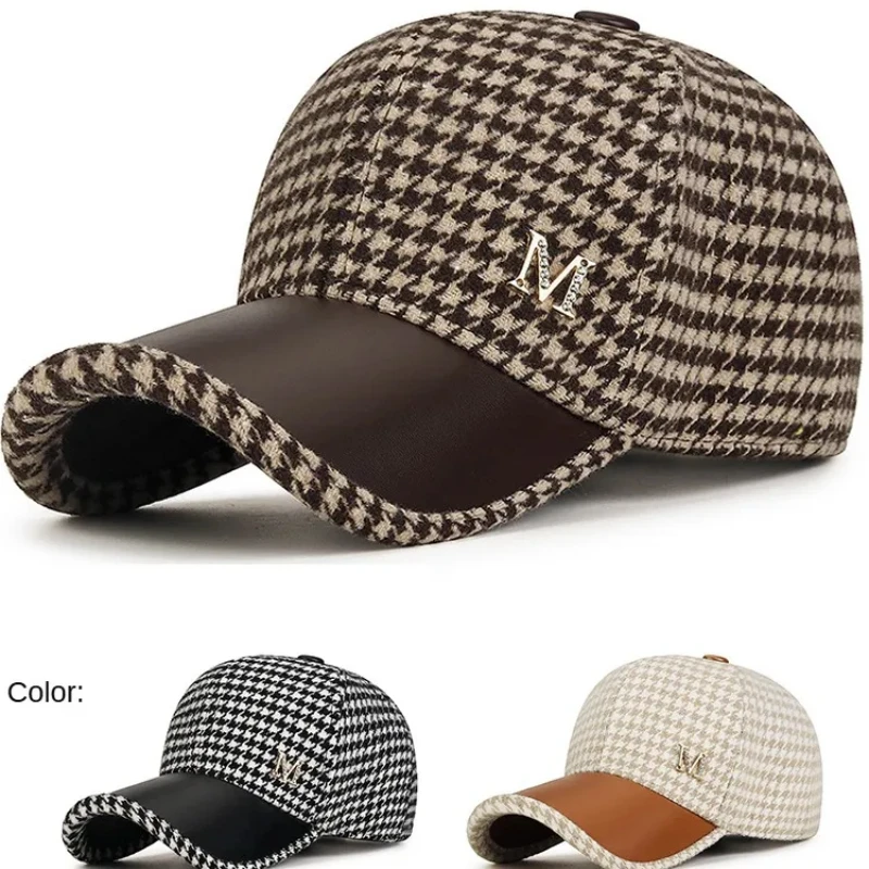 Зимняя шерстяная Бейсболка для женщин сохраняющая тепло модная женская