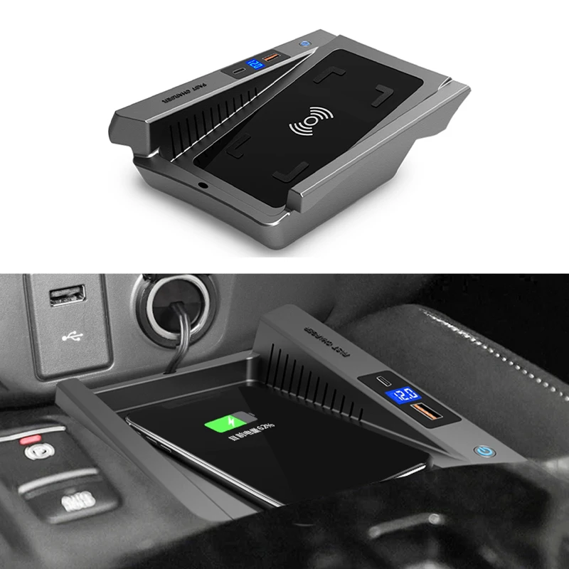 15W Car wireless charging mobile phone charger fast charger charging pad plate for Nissan X-Trail T32 Qashqai J11 2014-2021
