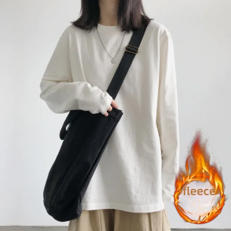 Женская футболка с длинным рукавом и флисовой подкладкой новинка осень/зима 2022