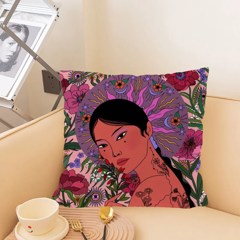 Декоративная Наволочка W-Willian Santiago Экологически Чистая Квадратная Из