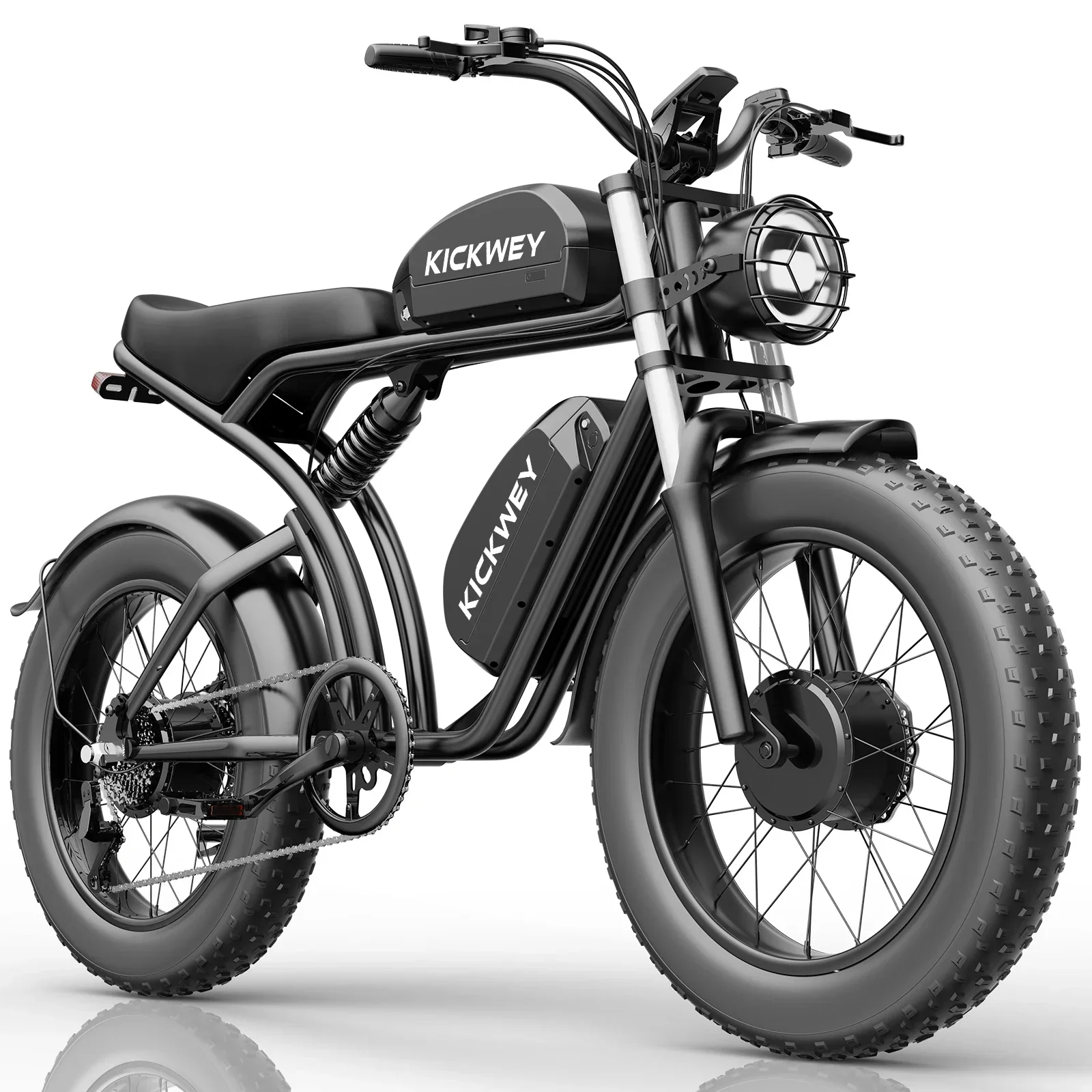 EBIKE НОВЫЙ K7Pro 3000 Вт 48 В 40 Ач Максимальный двойной двигатель с двумя батареями Электрический мотоцикл 20 дюймов Внедорожный электрический велосипед 7 скоростей (art.: 3920d3aa32016) - 3920d3aa32016