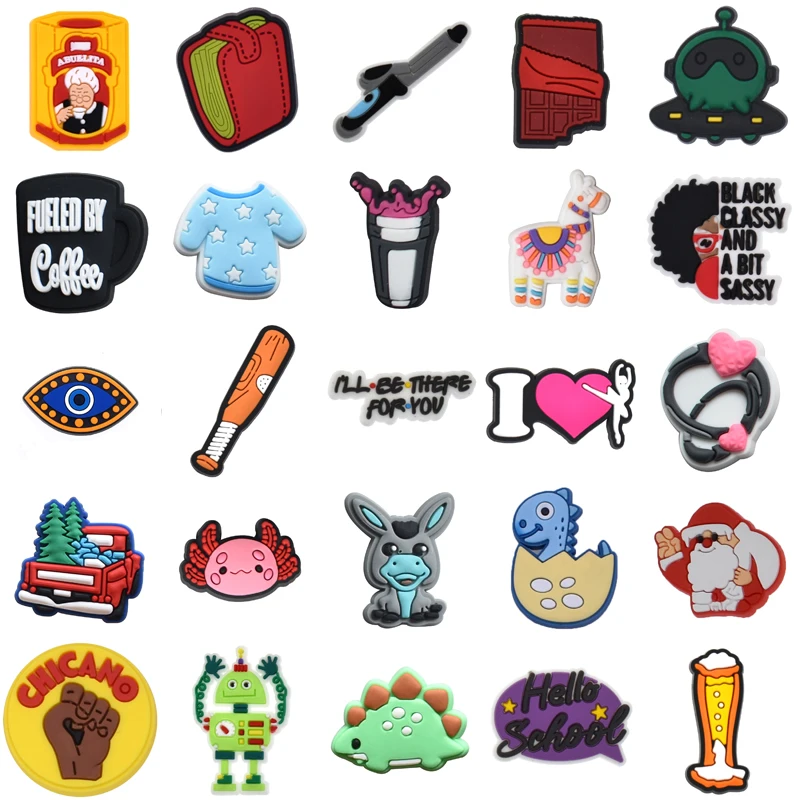 

Gifts Packs Shoe Charms Boy Wholesale Bulk Women Charm Decorations for Crocs Men Set Jeans Kids Shoes Accessories Girl Para Pins