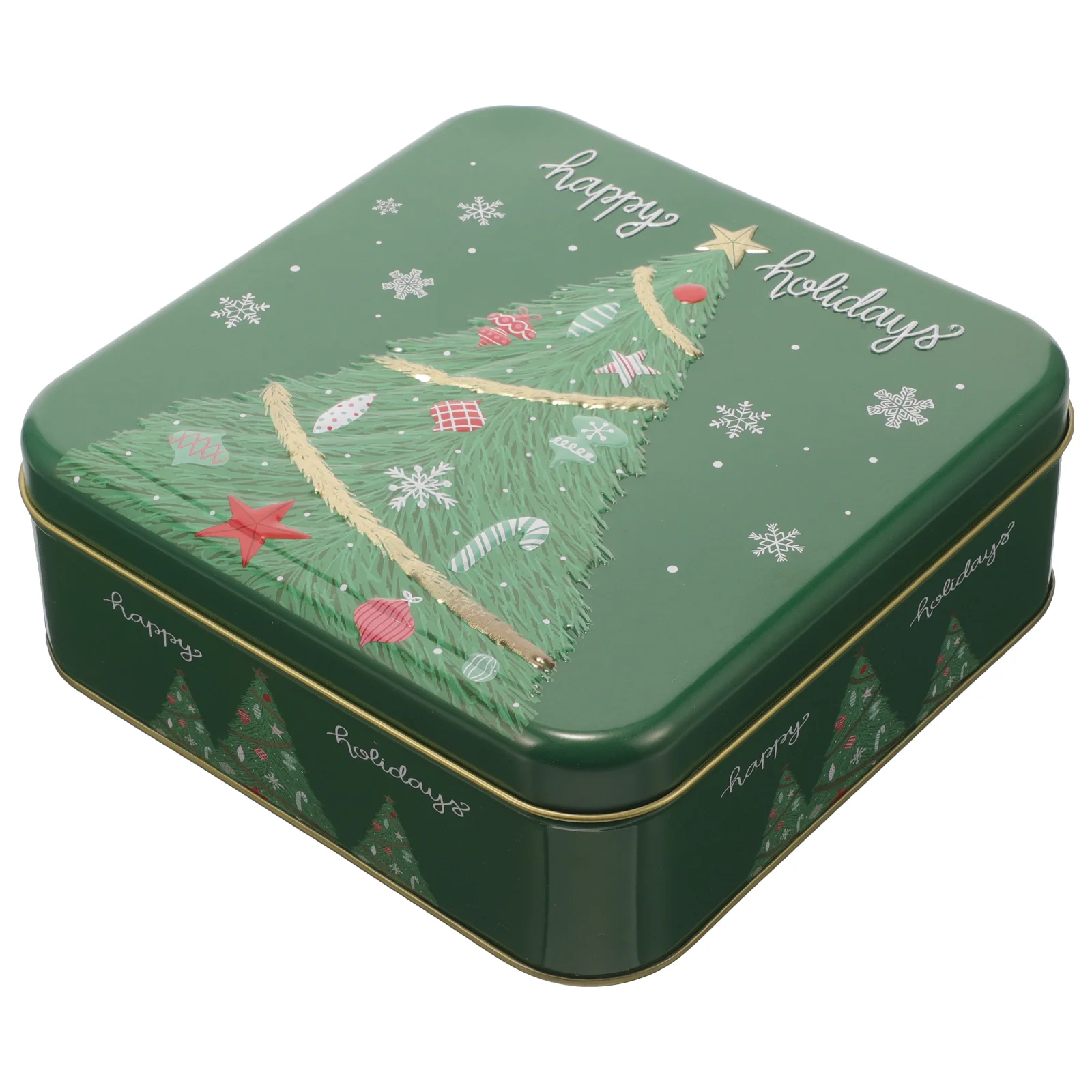 

Christmas Gift Box Chocolate Gifts Cookie Containers Storage Biscuit Party Tins Lids Giving Tinplate Large