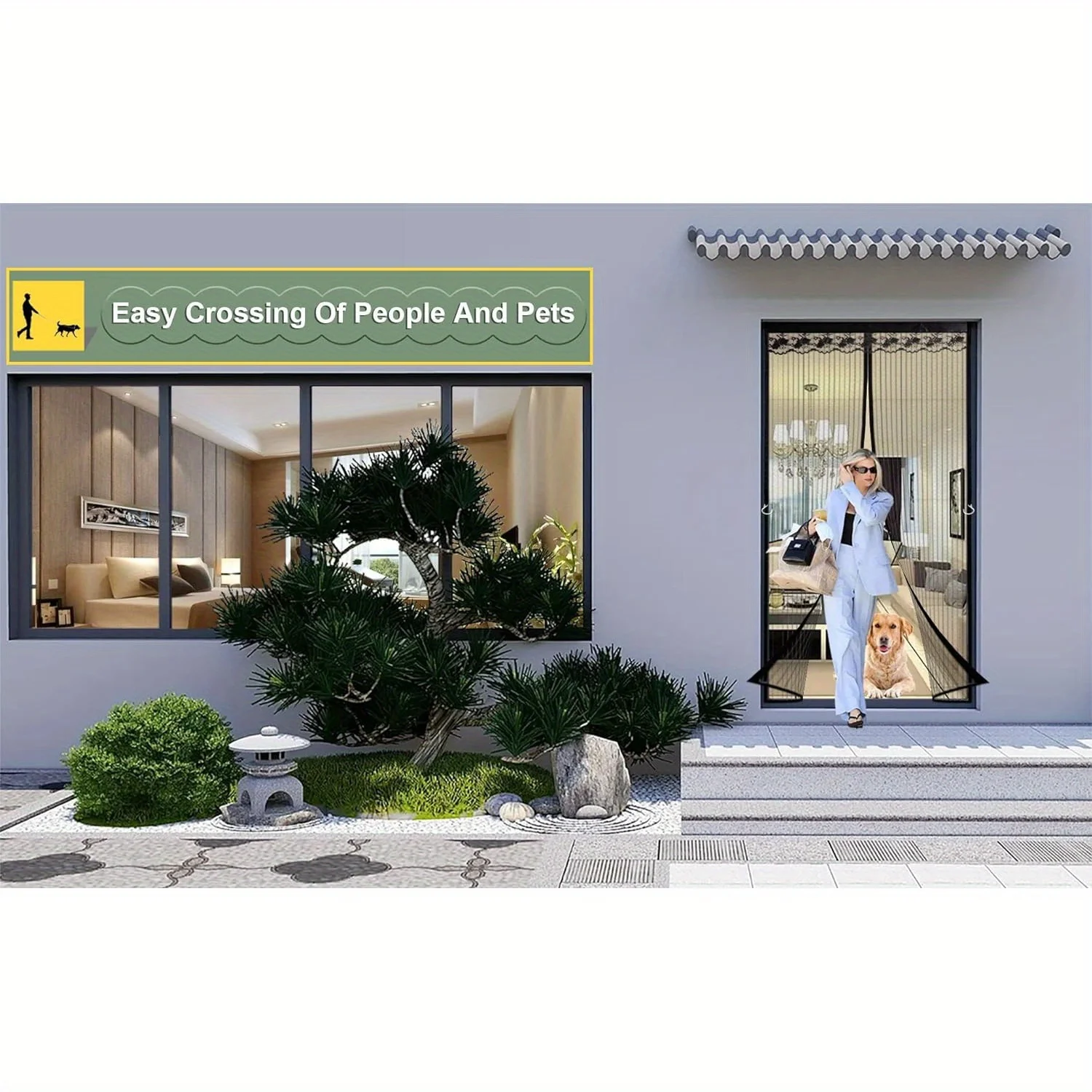 Защитная занавеска от насекомых для балкона патио гостиной дверь экрана 47 24x82 68