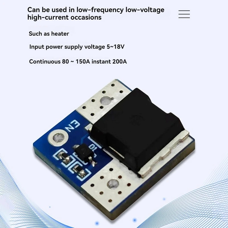 5-18V Mini High Power MOS Trigger Switch Drive Module 200A Max FET PWM Regulated Electronic Control Board