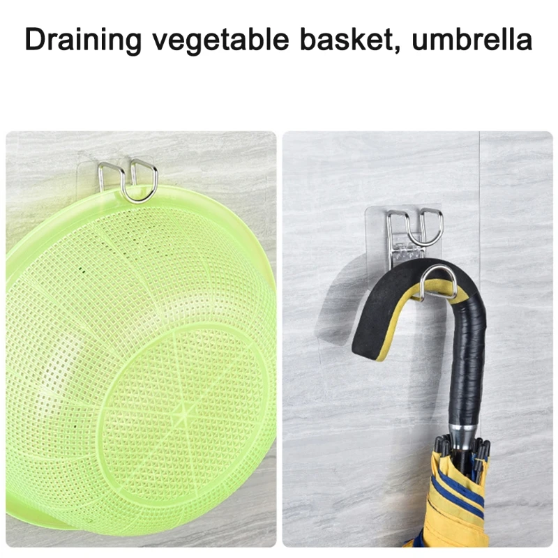 

Practical Washbasin Hook Traceless Adhesive Hook No Punching Washbasin Stand Wall Hanging Bathroom Basin Storage Rack