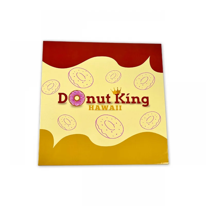 

Free Sample Food Grade Art Paper Box For Dessert Cakes Donut Packaging With Custom Logo