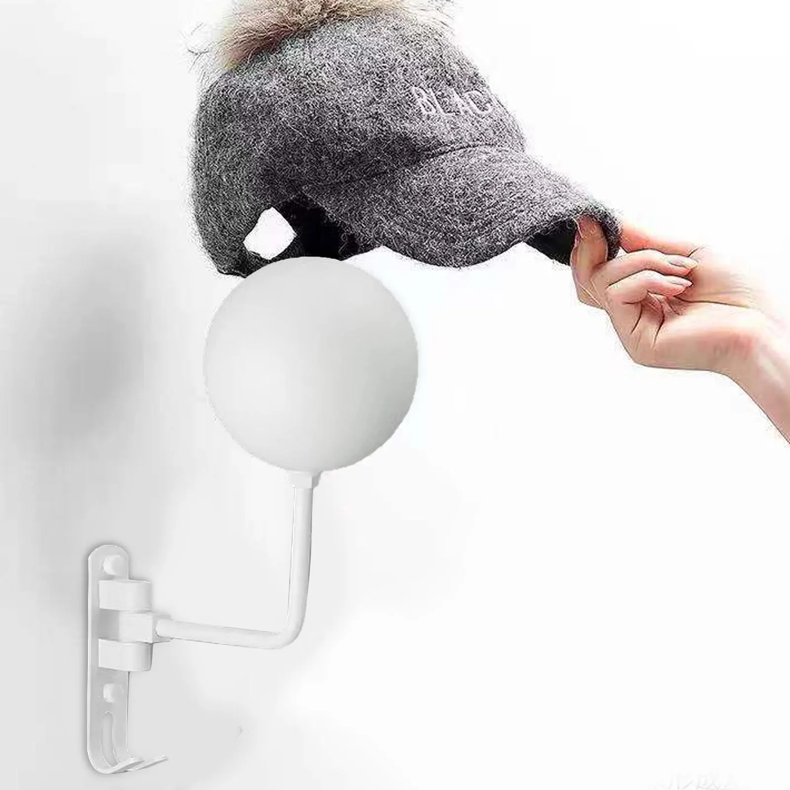 

2022 Space Aluminum Rotation Wall Mounted Helmet Holder Vintage Hat Holder Hook For Coats Motorcycle Bicycle Hats