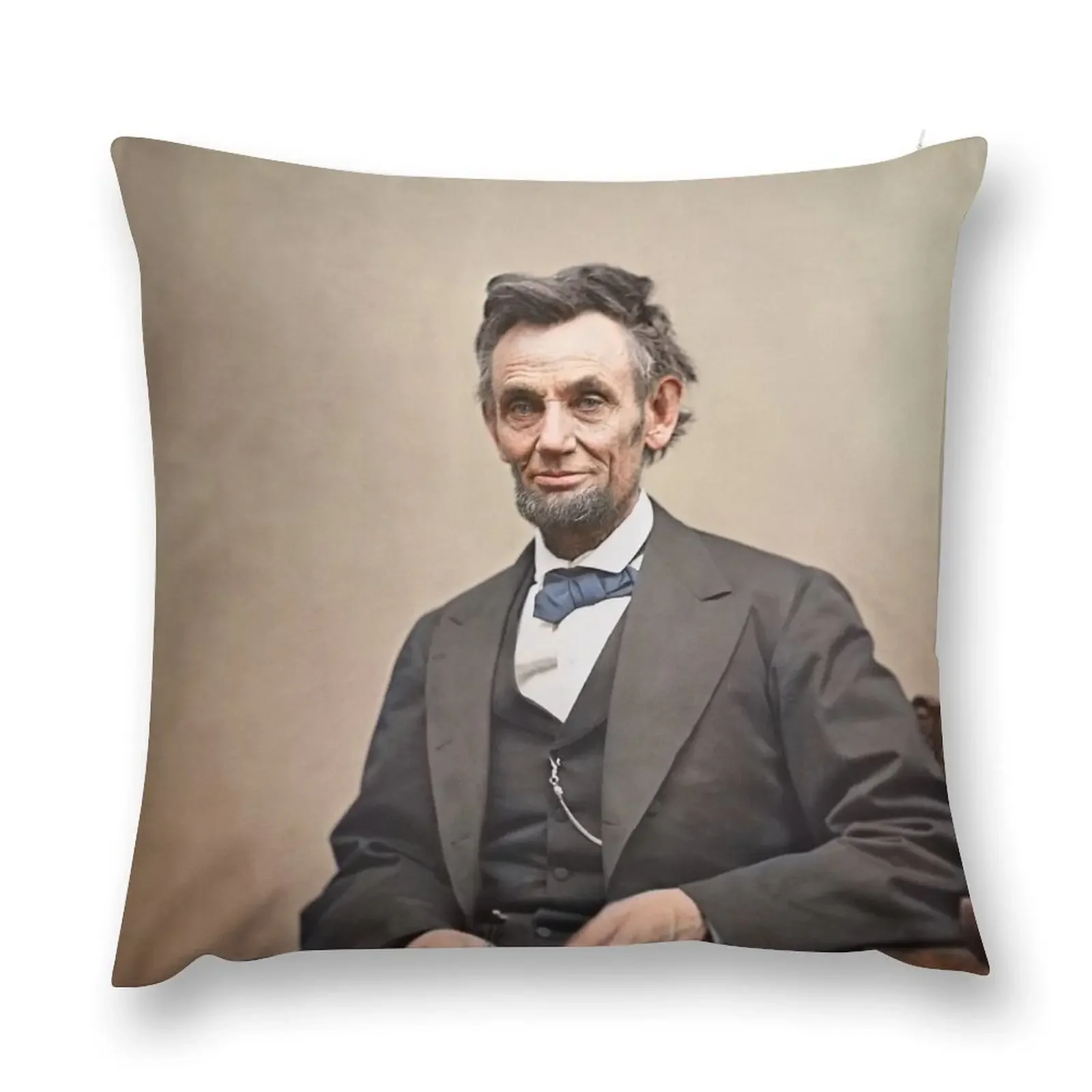 Разноцветная подушка Авраама Линкольна декоративная наволочка осенняя