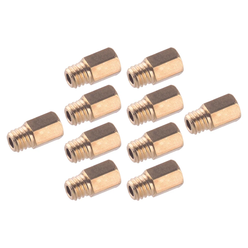 Основной струйный сопло карбюратора DWCX, латунная насадка 50 55 60 65 70 75 80 85 90 95, подходит для Mikuni VM TM TMX AX100, прочный, 10 шт./комплект