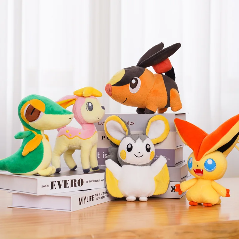 

Игрушка плюшевая в виде покемона из аниме «Tepig Deerling Snivy»