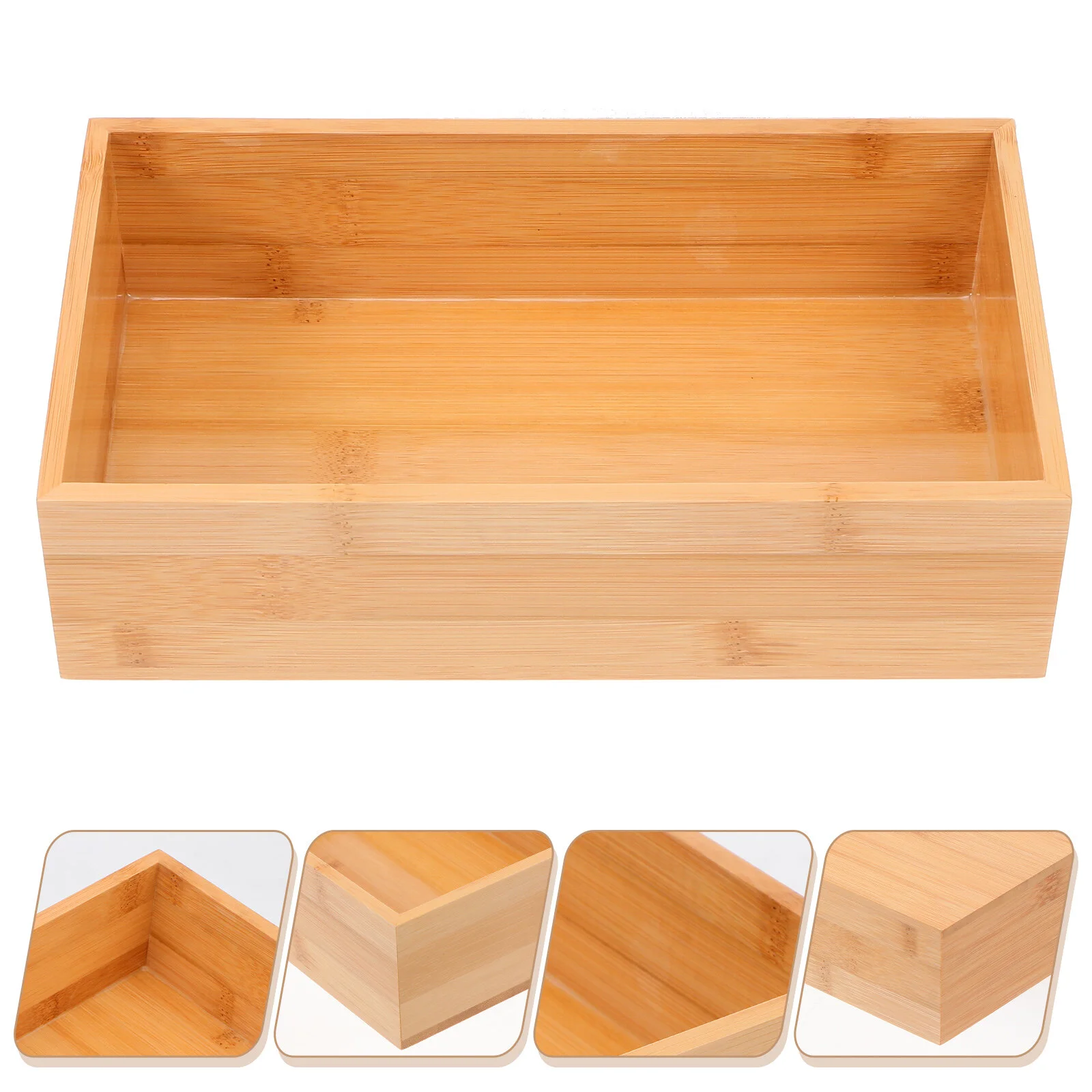 

Office Desk Decorations Small Wooden Box Home Assistant Office Decoreation Tray Finishing Bamboo Living Room Office