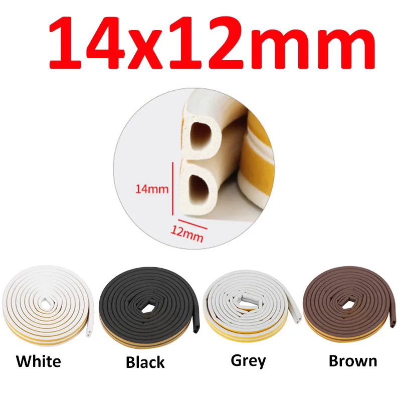 

Самоadhesive rubber door weather strip 6m