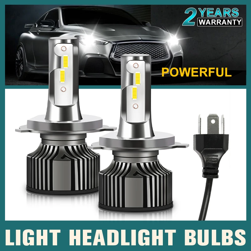 

Светодиодные фары HAOLIDE H4 для вождения, фонари для автомобиля 72 Вт 9005 лм H1 H11 H3 9006 HB3 HB4, мини Автомобильные фары H7, светодиодные противотуманные...