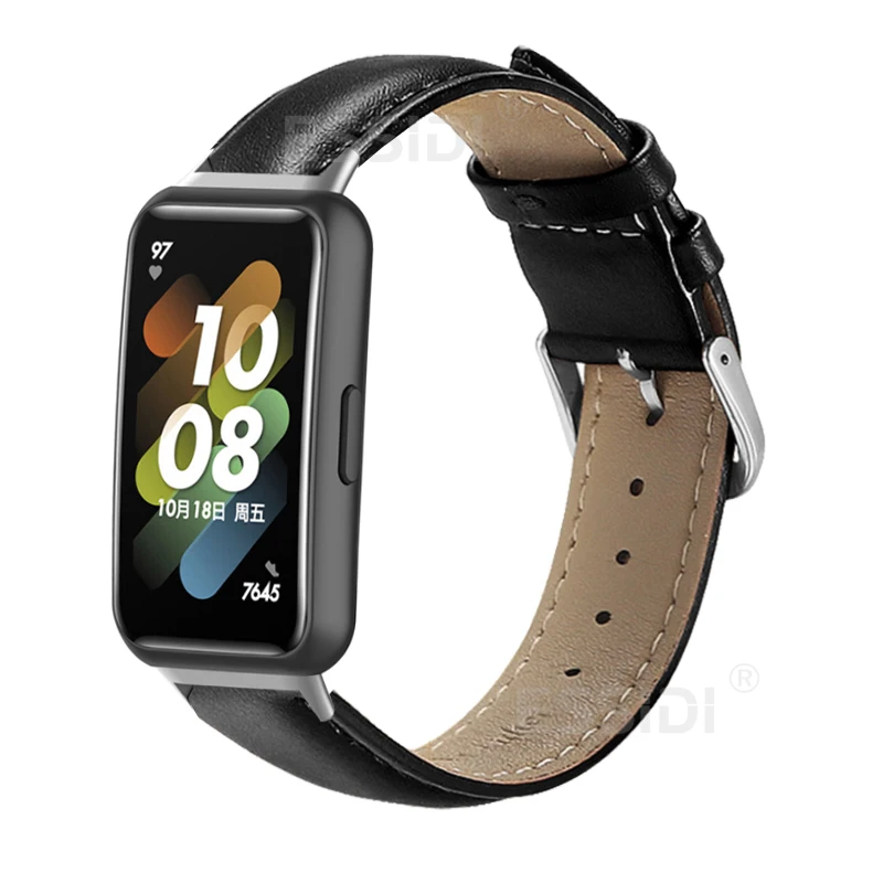Мягкий кожаный ремешок-петля для Huawei Band 7 женские и мужские часы браслет ремешок