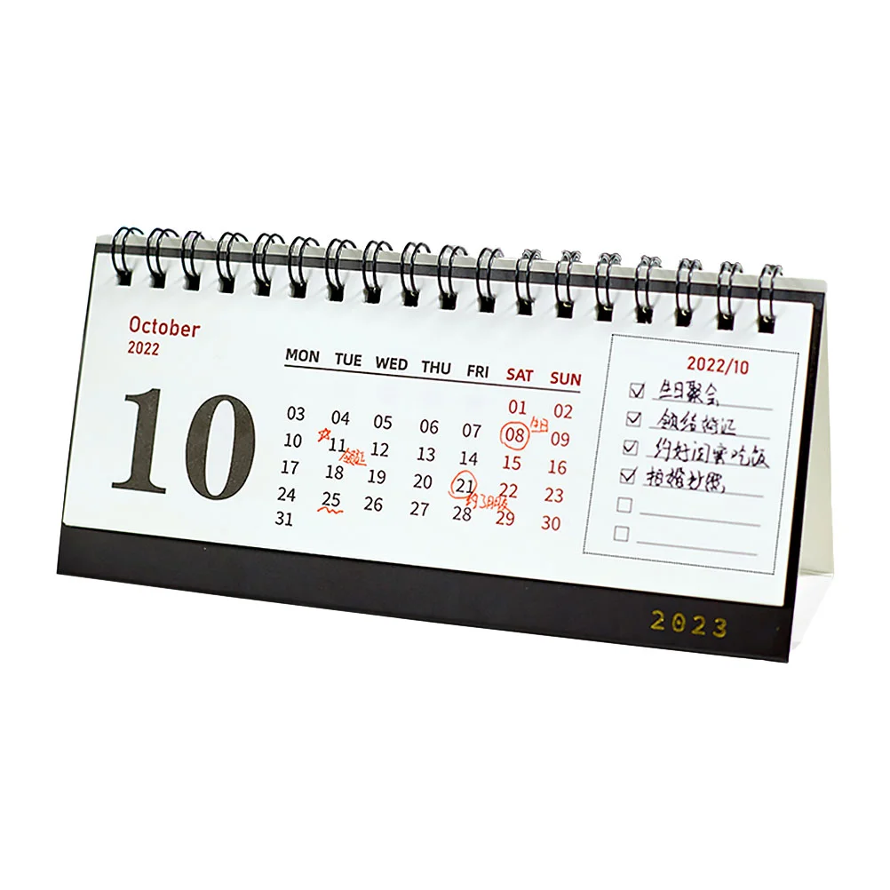 

Small Household Small Desk Calendar Adorable Small Calendar Tabletop Calendar Office Desk Calendar for Office Decor Present