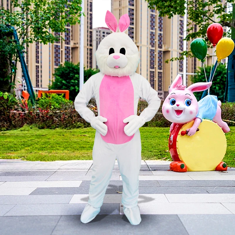 Косплей Пасхальный кролик мультфильм костюм талисмана реклама церемония день