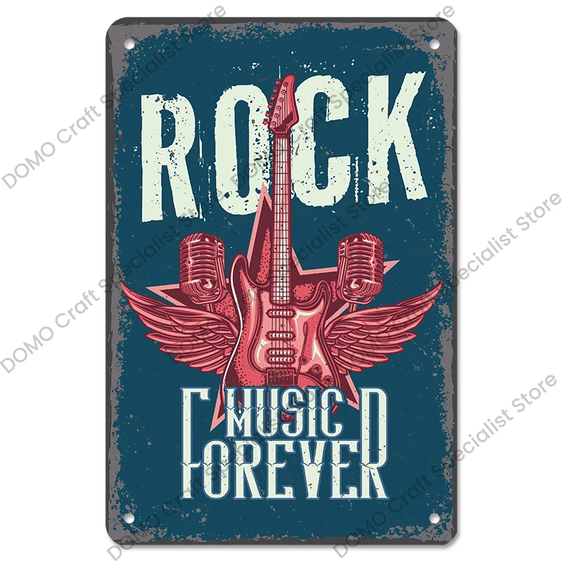 Винтажный металлический постер в стиле рок жестяные знаки металлические