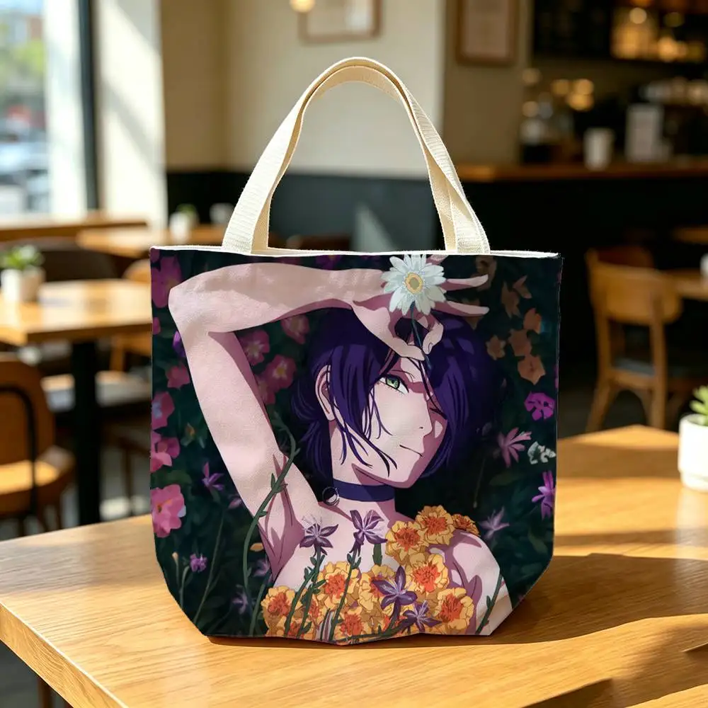 Сумка-шоппер C-Chainsaw M-Man Reze Arc Print Bag Eco из хлопка и джута, многоразовая, складная, тканевая сумка (art.: 3920dc083bcda) - 3920dc083bcda