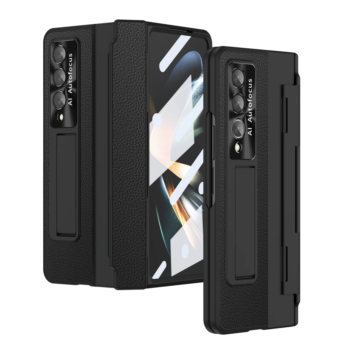 

Складной чехол из закаленного стекла с защитой от падения для Samsung Galaxy Z Fold4, складной 4 складной D3 складной 3 Zfold4, кожаные аксессуары для телефона