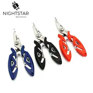 Рыболовные плоскогубцы из нержавеющей стали, 3 цвета, ножницы, резак для лески, инструмент для удаления крючка, рыболовные снасти, случайный цвет