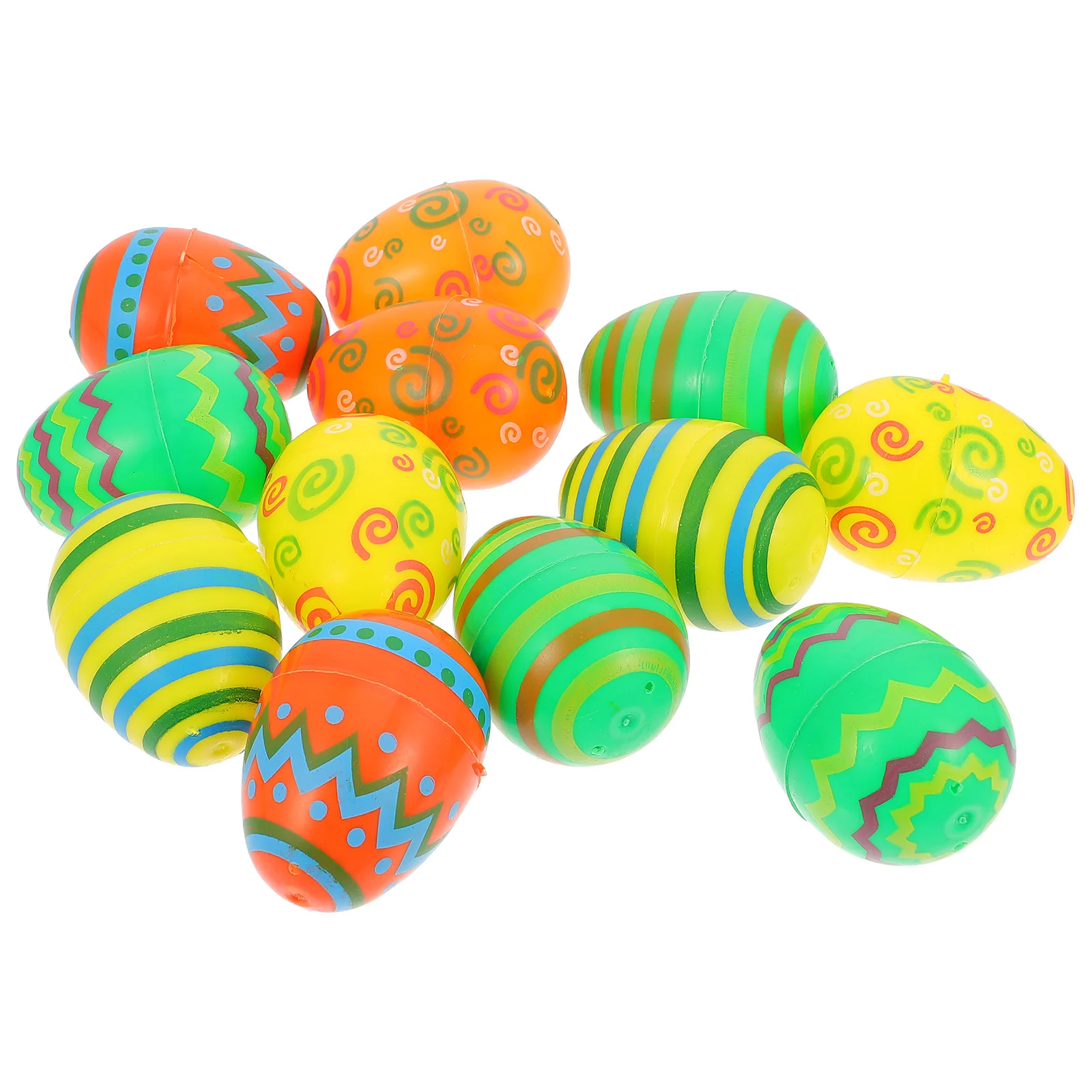 

12pcs Festival Easter Eggs Adorable Various Easter Eggs Simulation Easter Eggs