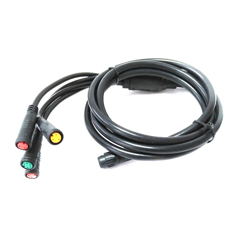 

E-Bike 1T4 E-Bike Extension Cord Cable Waterproof Connector For Electric Bicycle Brake Display Throttle Cycling Part.