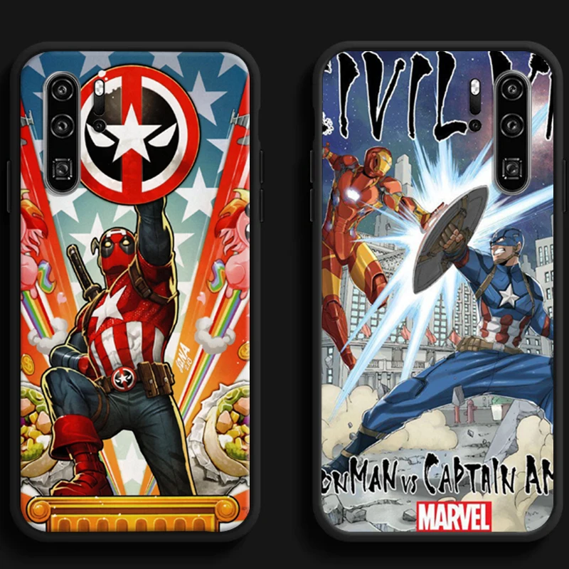 

Marvel Spiderman Phone Cases For Huawei Honor P40 P30 Pro P30 Pro Honor 8X V9 10i 10X Lite 9A 9 10 Lite Funda Soft TPU Carcasa