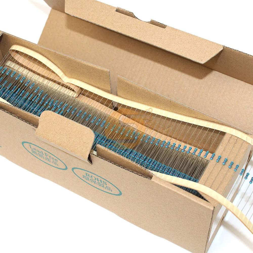 Металлический пленочный резистор 1% 1/2 Вт 50 шт. 0R-4.7M 0.1R 150R 200R 240R 470R 1K 2 4 K 7 10K 24K 51K 750K 0 1