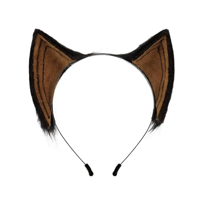 

Lovely Animal Ear Shape Tiara Women Students Cosplay Animals Hairband Ears Headbands Plush Cartoon Hair Hoop