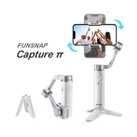 FUNSNAP Capture 3-Axis Gimbal Stabilizer with Zoom Bar for iPhone Pro Max Samsung s21 s20 Android for Vlog and Live