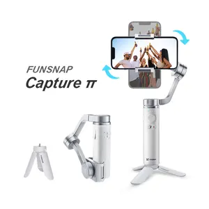 funsnap capture π 3 axis gimbal stabilizer with zoom bar for iphone 13 12 pro max samsung s21 s20 android for vlog and live free global shipping