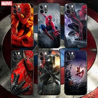 phone case for apple iphone 13 pro max 12 11 8 7 se xr xs max 5 5s 6 6s plus soft silicone case cover spiderman no way home