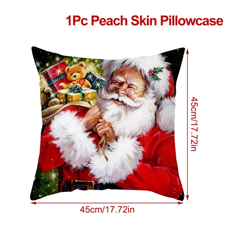 Рождественская наволочка Huiran 2024