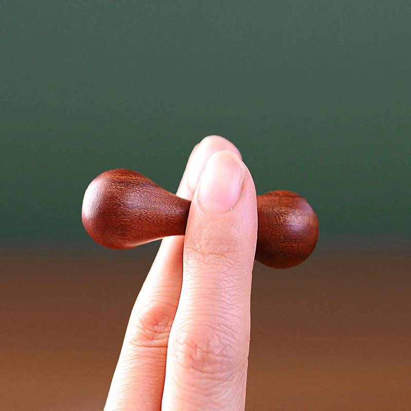 Фото Knucklebone Sandalwood Fingertip Top Baole Bead Begleri Игрушка Knucklebone Finger Limit EDC Антистресс Аутизм СДВГ Упражнения на палец №1