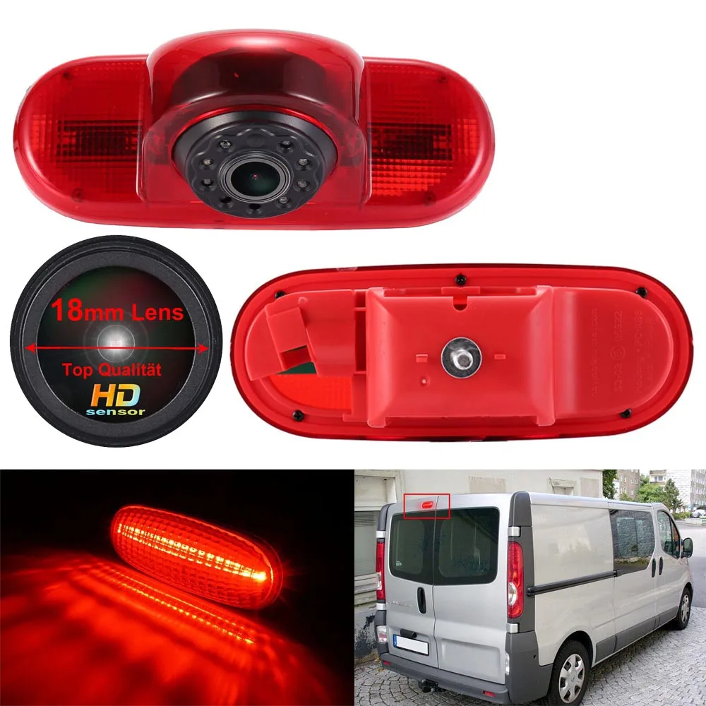 

Car Reverse Camera HD Parking For Opel Vivaro Van Diesel Petrol Chassis Bus FWD A B C X82 X83 J7 E7 Box 2001-2014 3.Brake Light