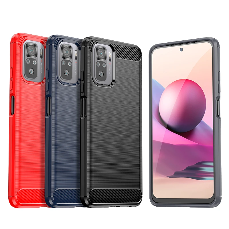 

Carbon Fiber Case For Poco M5s Case For Xiaomi Poco M5 M5s M4 Pro Cover Funda Shell Cover Soft Silicone Bumper For For Poco M5s