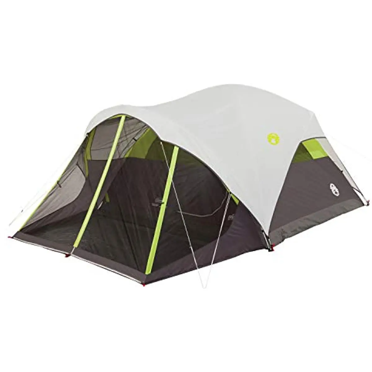 

Coleman Steel Creek быстроходная купольная палатка с экраном, 6-Местная, белая, 10 'x 9'