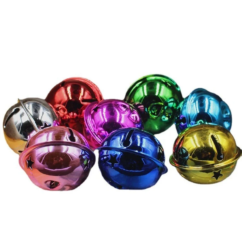 

10pcs High Quality Bright Color Party Holiday Supplies Bell Keychain Christmas Color Bells DIY Ornaments