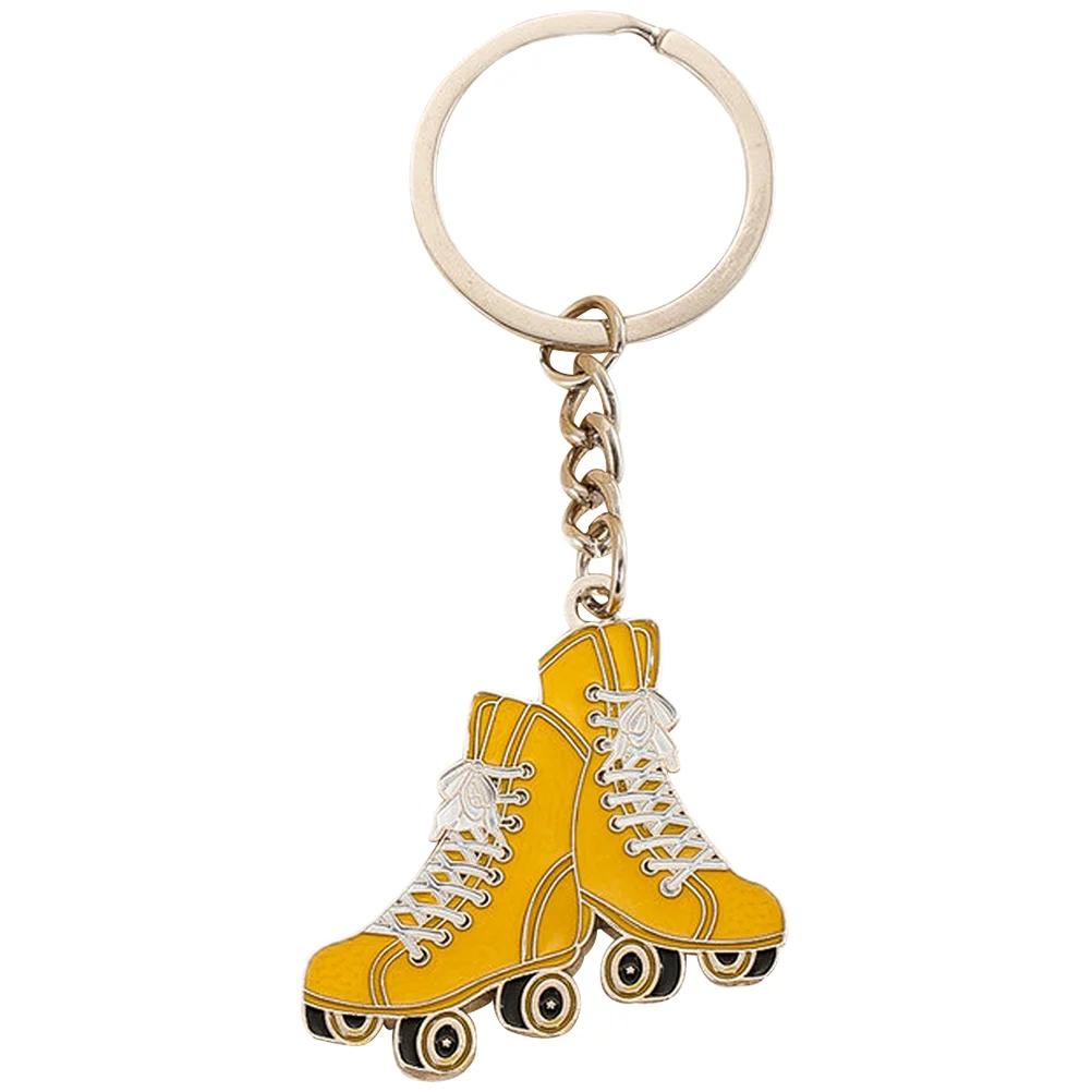 

Key Buckles Rings Roller Skates Pendants Car Keychain Ice Chains Metal Figures Skating Gifts Shoe Model Girl