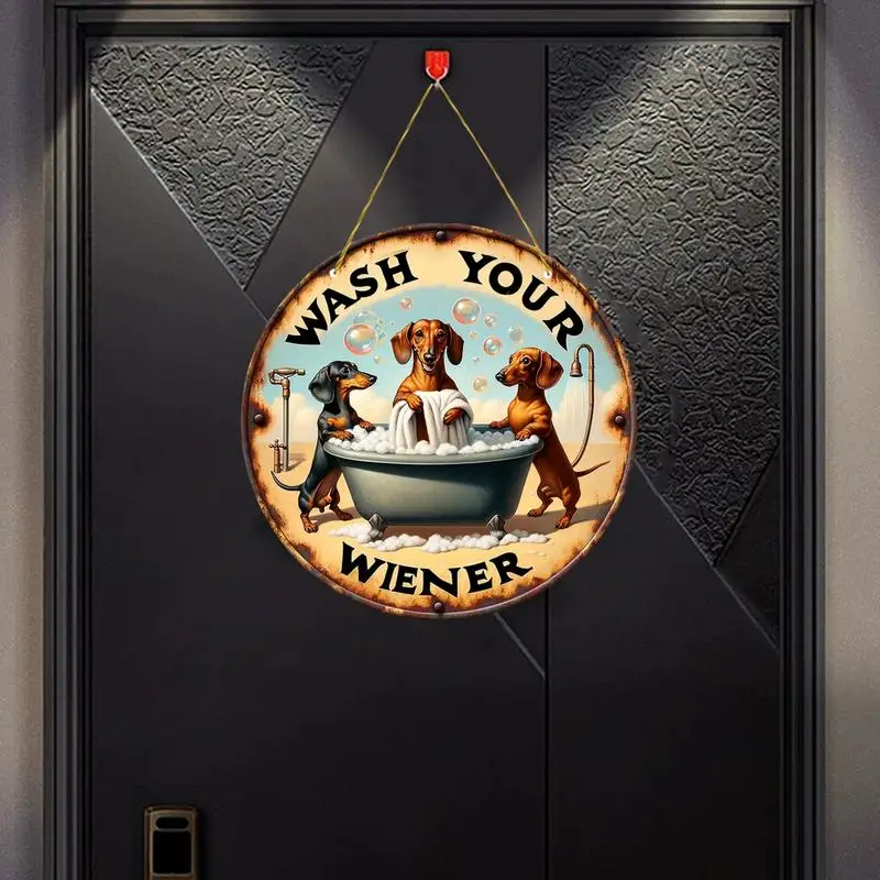 Дверная вешалка для таксы настенные украшения щенка деревянная собака знак